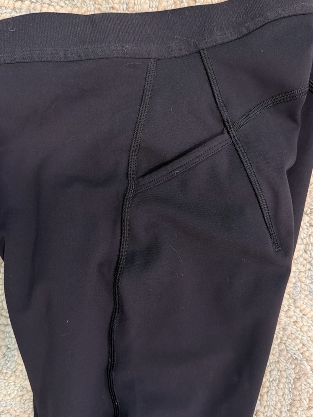 Men's Lululemon Black Performance Tights - Reflective Detail - Picture 9 of 9